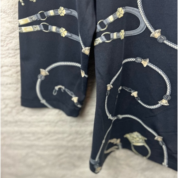 J. MCLAUGHLIN Catalina Cloth Chain Print Blouse Size XL - Picture 10 of 12